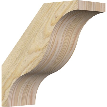 Ekena Millwork 4"W x 10"D x 10"H Funston Rough Sawn Knee Brace, Douglas Fir BRC04X10X10FST00RDF